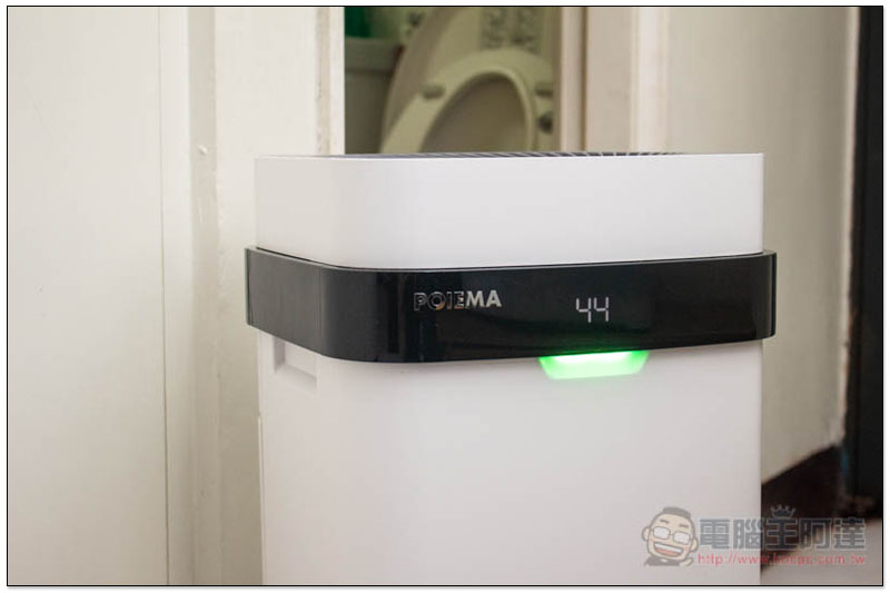 POIEMA 免耗材空氣淨化器 開箱、評測 清淨效能不減，更內建 WIFI 與 PM2.5 偵測器 - 電腦王阿達