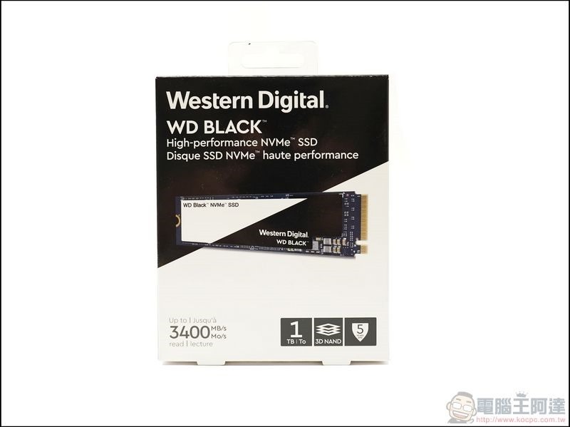 WD SSD 1TB M.2 2280 NVMe PCIe Gen3 黑標固態硬碟 - 1 WD BLACK NVMe SSD 1TB 黑標固態硬碟 - 1