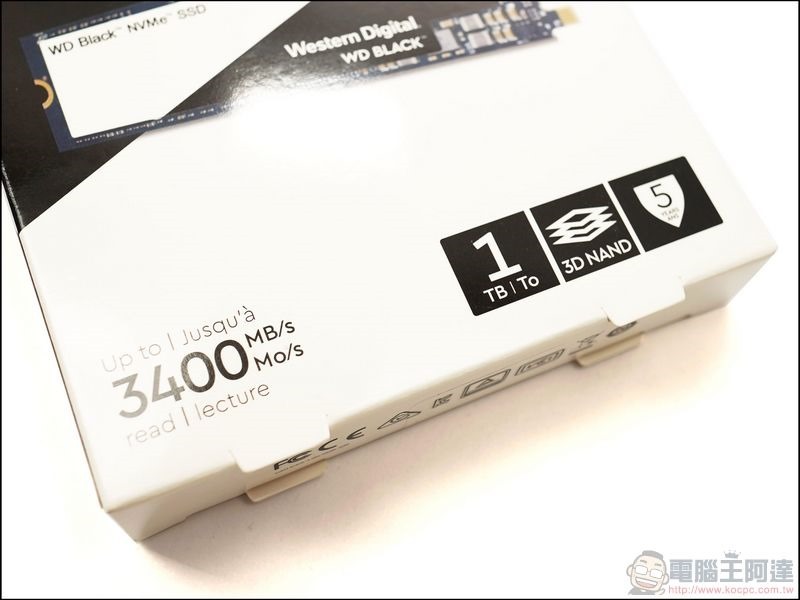 WD SSD 1TB M.2 2280 NVMe PCIe Gen3 黑標固態硬碟 - 2 WD SSD 1TB M.2 2280 NVMe PCIe Gen3 黑標固態硬碟 - 2