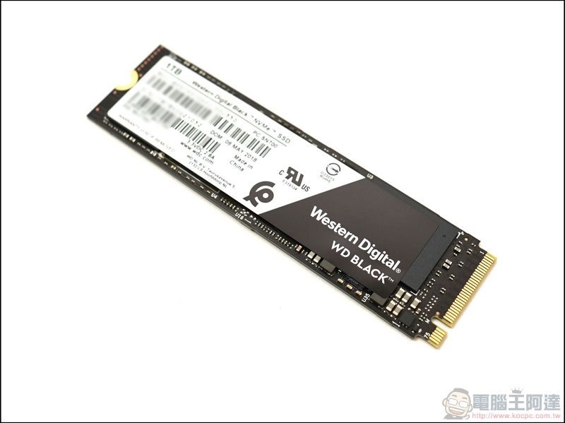 WD SSD 1TB M.2 2280 NVMe PCIe Gen3 黑標固態硬碟 - 4 WD BLACK NVMe SSD 1TB 黑標固態硬碟 - 4