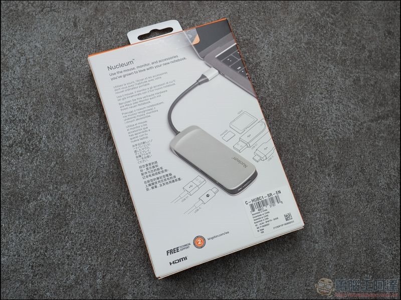 Kingston Nucleum USB Type-C 7合一集線器 開箱 - 03 Kingston Nucleum USB Type-C 7合一集線器 開箱 - 03