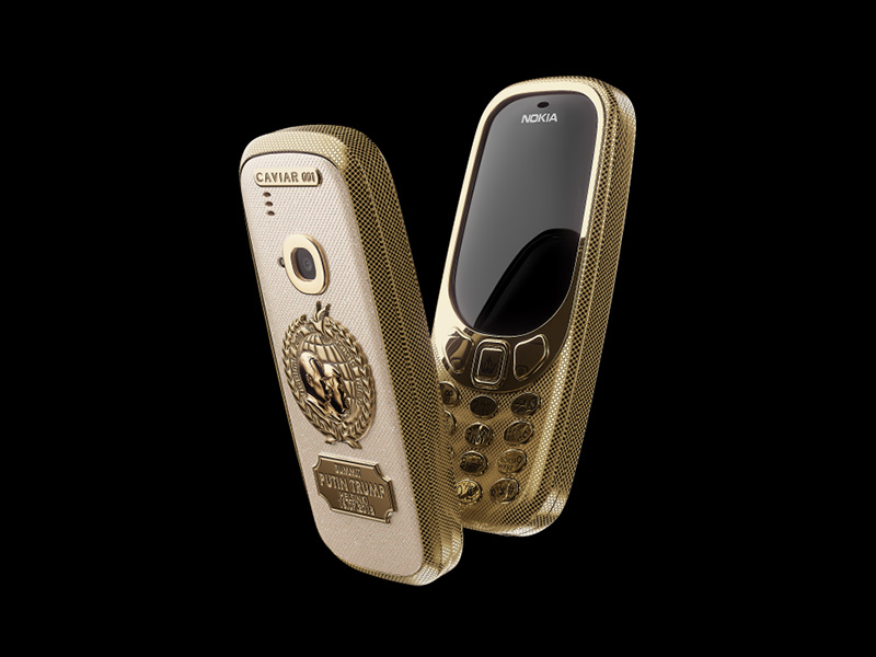 CAVIAR 推出 24k 金打造 Nokia 3310 ,川普、普京浮雕登上機身 - 電腦王阿達 CAVIAR 推出 24k 金打造 Nokia 3310 ,川普、普京浮雕登上機身 - 電腦王阿達