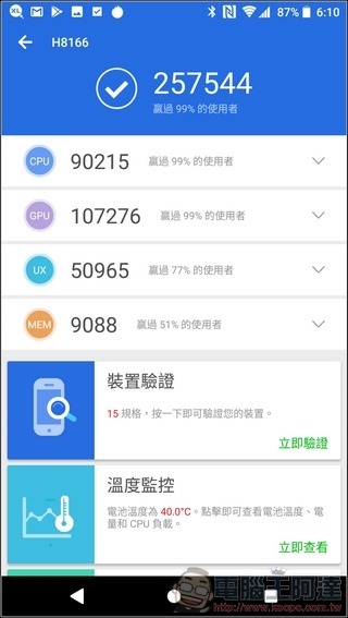 Sony Xperia XZ2 Premium 效能測試 -03 Sony Xperia XZ2 Premium 效能測試 -03
