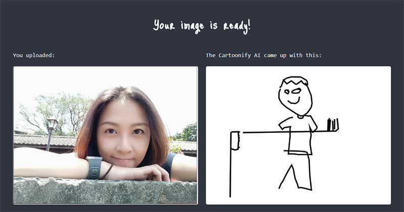 AI 塗鴉拍立得變身網頁版 Cartoonify ,上傳照片就幫你轉成塗鴉 - 電腦王阿達 AI 塗鴉拍立得變身網頁版 Cartoonify ,上傳照片就幫你轉成塗鴉 - 電腦王阿達