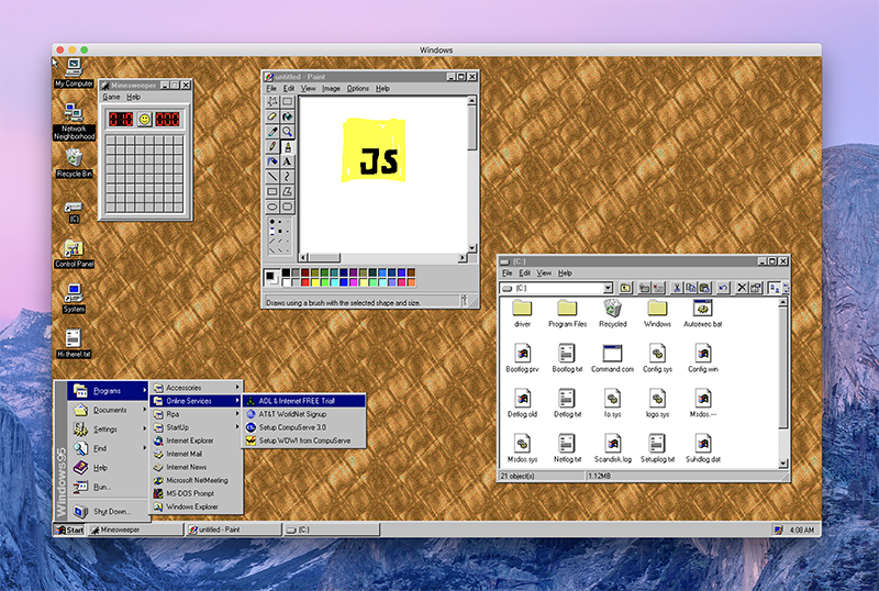 Win 95 化為 App Win 95 化為 App