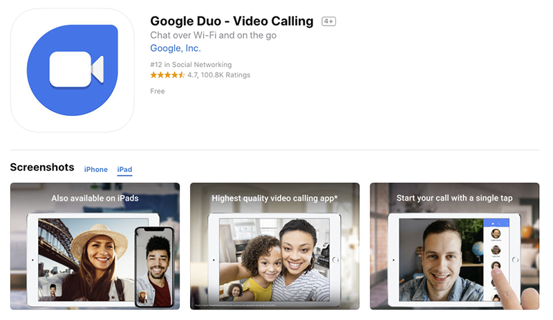 直接對決 FaceTime， Google Duo 現已支援行動雙平台的平板介面 - 電腦王阿達