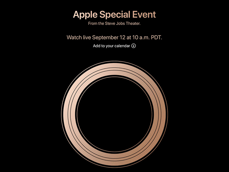 Apple秋季新品發表會 確定於 9 月 12 日舉行,將推出 iPhone XS 等產品 - 電腦王阿達 Apple秋季新品發表會 確定於 9 月 12 日舉行,將推出 iPhone XS 等產品 - 電腦王阿達
