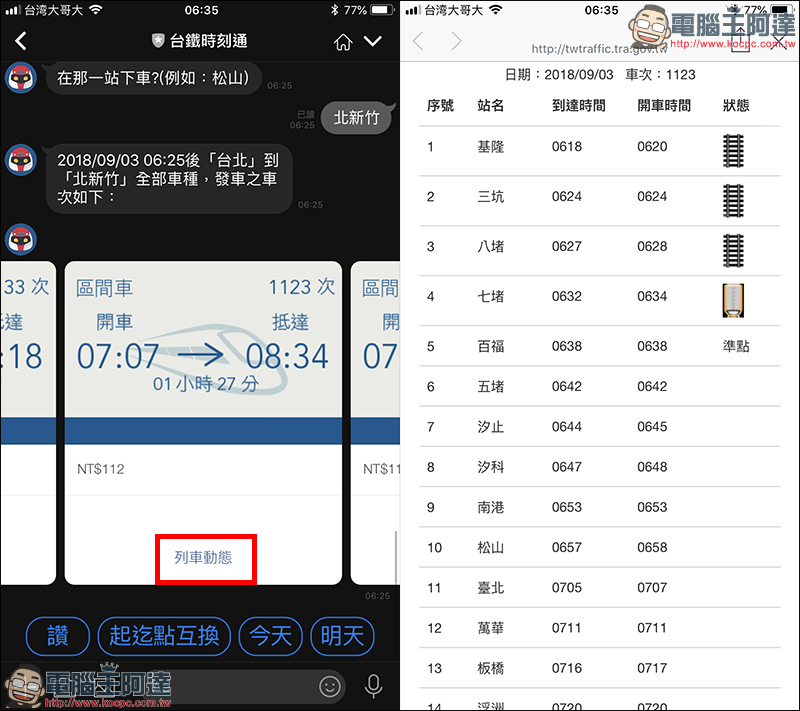 台鐵時刻通 :用 LINE 直接查詢台鐵火車時刻、票價 - 電腦王阿達 台鐵時刻通 :用 LINE 直接查詢台鐵火車時刻、票價 - 電腦王阿達