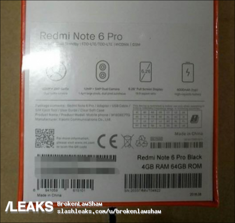 紅米 Note 6 Pro 完整規格、動手玩影片全曝光! 6.26 吋螢幕、前後雙鏡頭 - 電腦王阿達 紅米 Note 6 Pro 完整規格、動手玩影片全曝光! 6.26 吋螢幕、前後雙鏡頭 - 電腦王阿達
