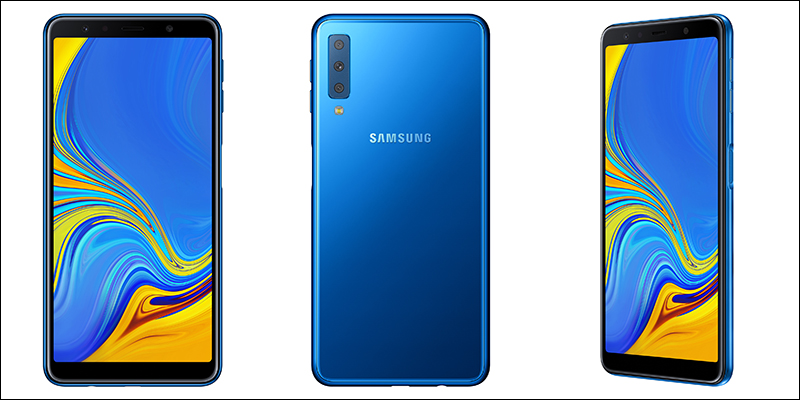 Samsung Galaxy A7 (2018) 正式亮相，配備三主鏡頭相機、側邊指紋辨識解鎖 - 電腦王阿達