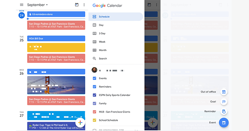 Android 版 Google 日曆加入圓滾滾新介面 Android 版 Google 日曆加入圓滾滾新介面