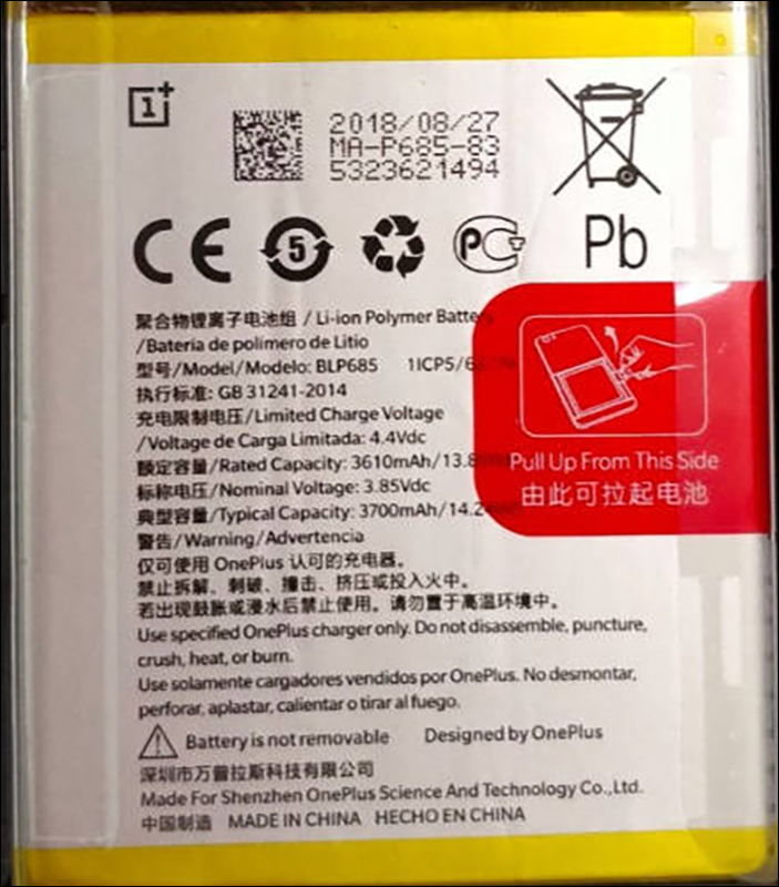 OnePlus 6T 新渲染圖及規格傳聞更新:加入無線充電、搭載 3,700mAh 電池,預計 10/17 印度發表 - 電腦王阿達 OnePlus 6T 新渲染圖及規格傳聞更新:加入無線充電、搭載 3,700mAh 電池,預計 10/17 印度發表 - 電腦王阿達