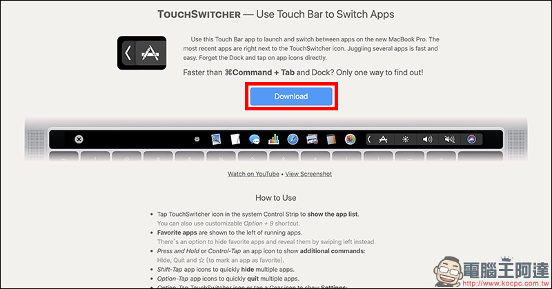 TouchSwitcher :讓 MacBook Pro 的 Touch Bar 加入 Dock 功能 - 電腦王阿達 TouchSwitcher :讓 MacBook Pro 的 Touch Bar 加入 Dock 功能 - 電腦王阿達