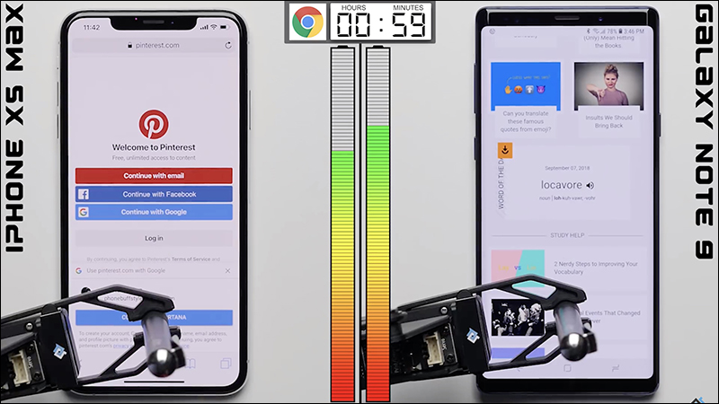 iPhone XS Max 和 Samsung Galaxy Note 9 續航力 比拼,超公平、用機器人來操作 - 電腦王阿達 iPhone XS Max 和 Samsung Galaxy Note 9 續航力 比拼,超公平、用機器人來操作 - 電腦王阿達