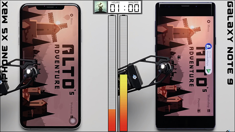 iPhone XS Max 和 Samsung Galaxy Note 9 續航力 比拼,超公平、用機器人來操作 - 電腦王阿達 iPhone XS Max 和 Samsung Galaxy Note 9 續航力 比拼,超公平、用機器人來操作 - 電腦王阿達