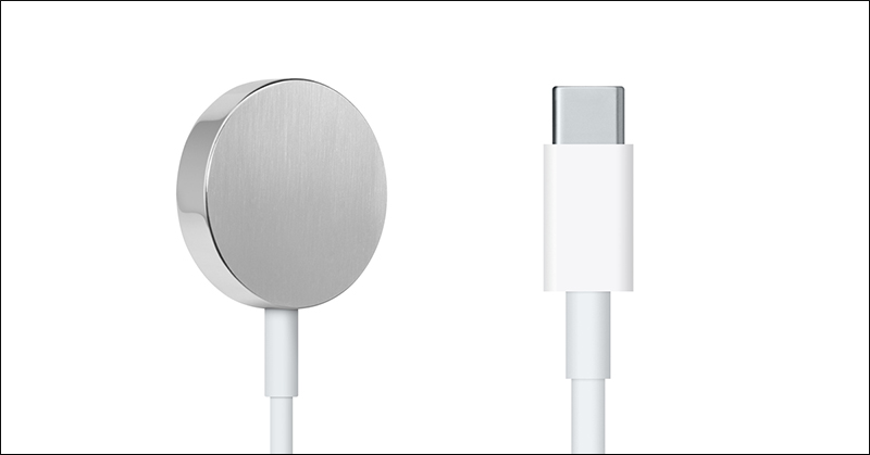 Apple 悄悄推出 Apple Watch USB-C 磁性充電線 - 電腦王阿達