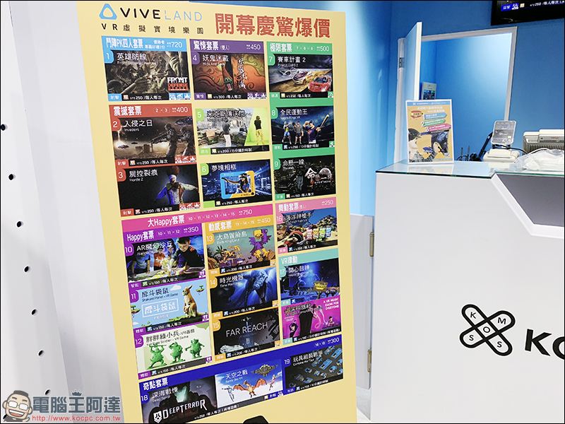 HTC VIVELAND 園區高雄正式開幕，南台灣首座 VIVE VR 實境樂園 - 電腦王阿達