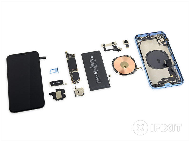 Apple iPhone XR 被 iFixit 拆解 ,維修難度: 6分 - 電腦王阿達 Apple iPhone XR 被 iFixit 拆解 ,維修難度: 6分 - 電腦王阿達