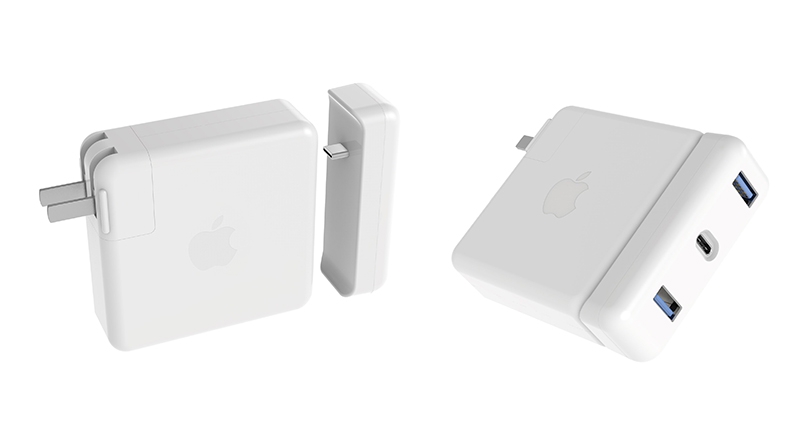 Hyper 想擴充你的 MacBook Pro 充電器 ：USB「資料傳輸」+「多裝置充電」僅需薄薄一片小配件 - 電腦王阿達