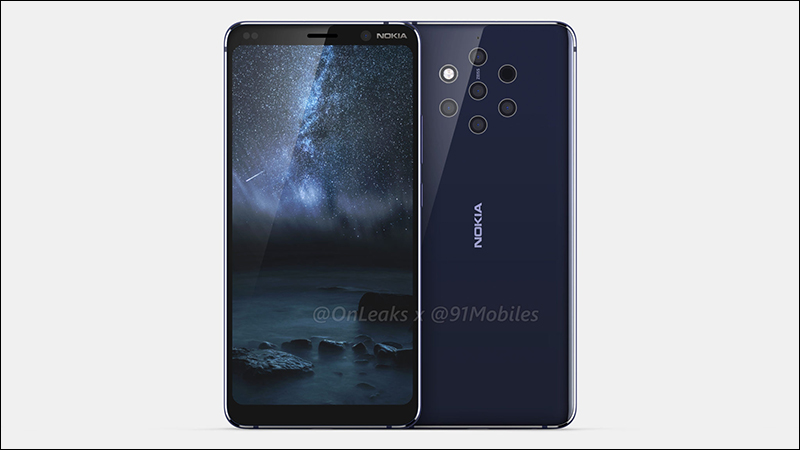 Nokia 9 新渲染曝光，5 鏡頭主相機、沒有瀏海螢幕 - 電腦王阿達