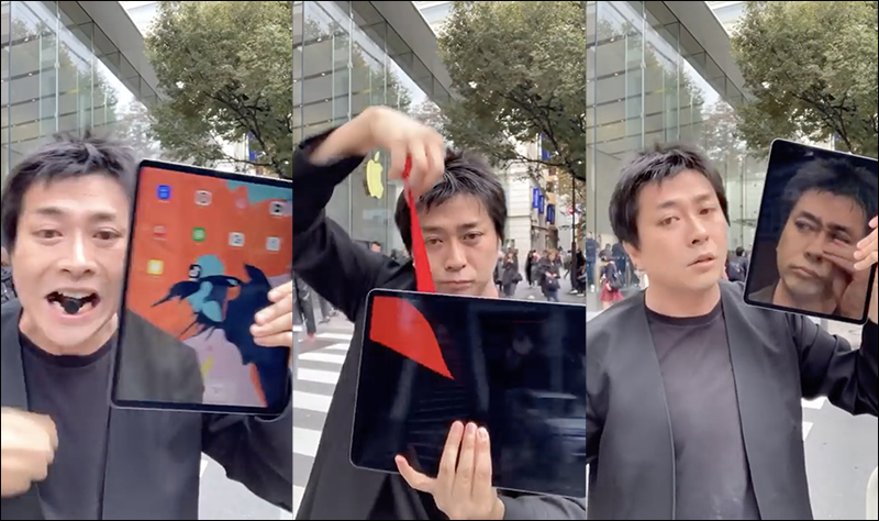直接變身全新 iPad Pro ？日本魔術師在街頭表演 iPad Pro 魔術 - 電腦王阿達