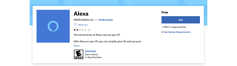 Alexa 跨入 Windows 10 電腦，上架美國微軟應用商店 - 電腦王阿達
