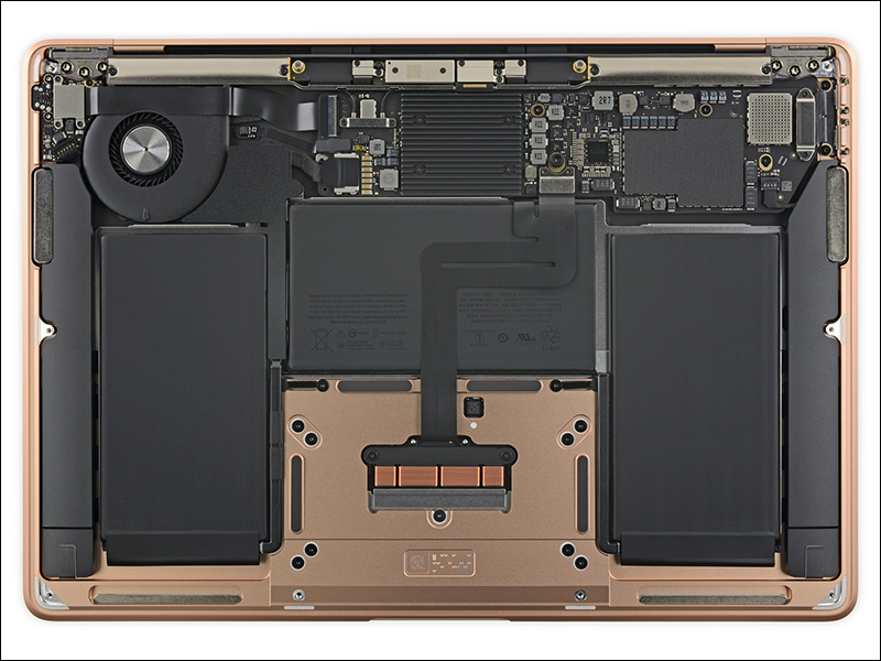 2018 MacBook Air 被 iFixit 拆解，電池更換難度大幅降低 - 電腦王阿達