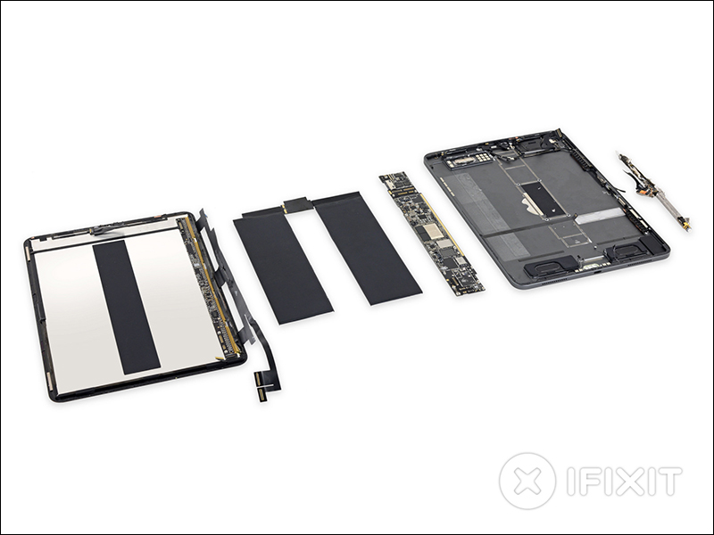 iPad Pro (2018) 被 iFixit 拆解：4 組（8 顆）揚聲器、電池微幅縮小、更容易維修 - 電腦王阿達