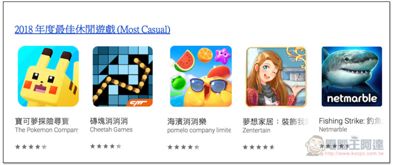Google 公布台灣 Google Play 2018 年度最佳榜單 最佳應用程式由 Drops 拿下 - 電腦王阿達 Google 公布台灣 Google Play 2018 年度最佳榜單 最佳應用程式由 Drops 拿下 - 電腦王阿達