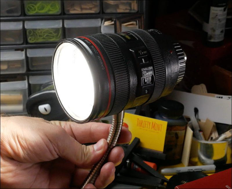國外攝影師 DIY 自製 Canon L 鏡檯燈 ，滿滿的攝影魂呀！ - 電腦王阿達