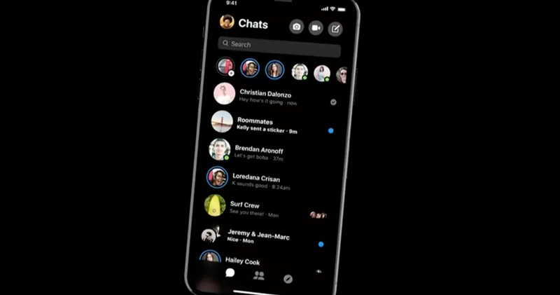 Facebook Messenger 暗黑模式 Facebook Messenger 暗黑模式