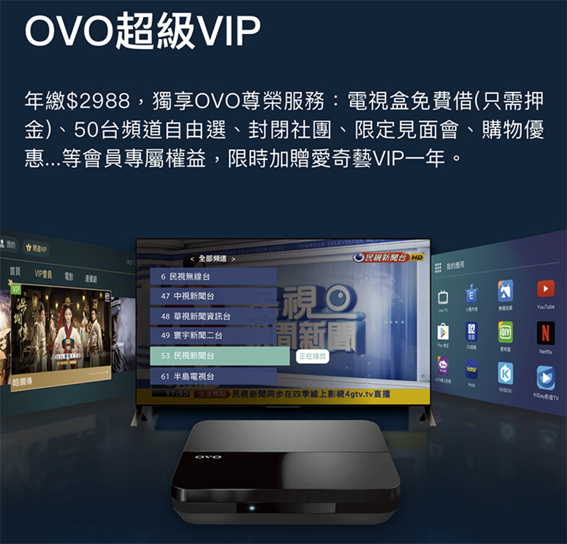 OVO 超級 VIP 方案 登場,月付 249 電視盒直接借你用(!) - 電腦王阿達 OVO 超級 VIP 方案 登場,月付 249 電視盒直接借你用(!) - 電腦王阿達