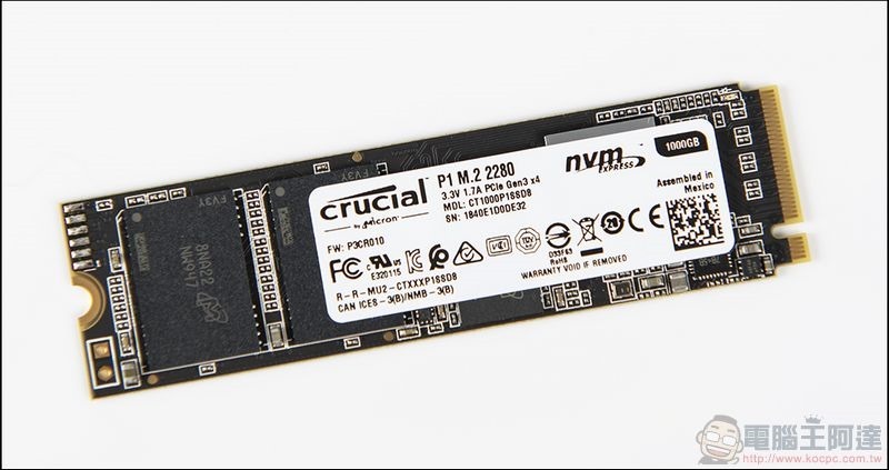 Crucial P1 NVMe SSD 開箱 - 03