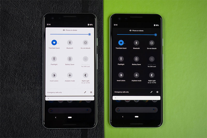 OLED 顯示器手機切換 Android Q 黑暗模式 除了能減少眼部疲勞外，竟然還如此省電 - 電腦王阿達