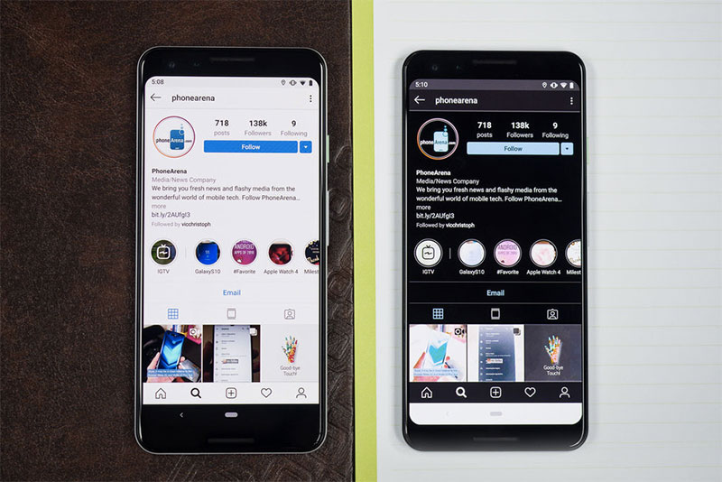 OLED 顯示器手機切換 Android Q 黑暗模式 除了能減少眼部疲勞外，竟然還如此省電 - 電腦王阿達