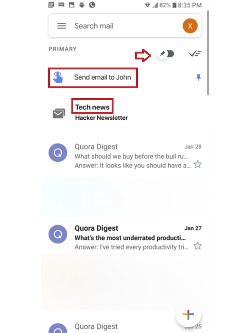 傳 Gmail app 已秘密測試導入 Inbox 招牌功能 - 電腦王阿達