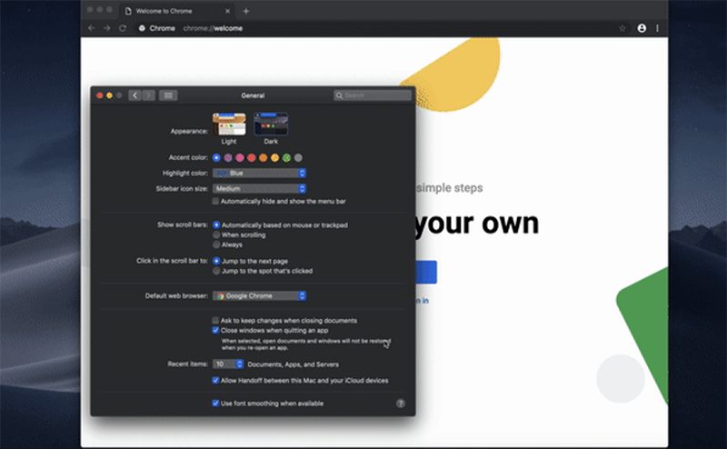 暗黑模式降臨 Chrome 瀏覽器 暗黑模式降臨 Chrome 瀏覽器