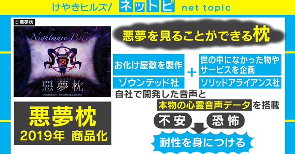SolidAlliance將推出「 惡夢枕 」透過作惡夢增加焦慮與恐懼容忍力 - 電腦王阿達 SolidAlliance將推出「 惡夢枕 」透過作惡夢增加焦慮與恐懼容忍力 - 電腦王阿達