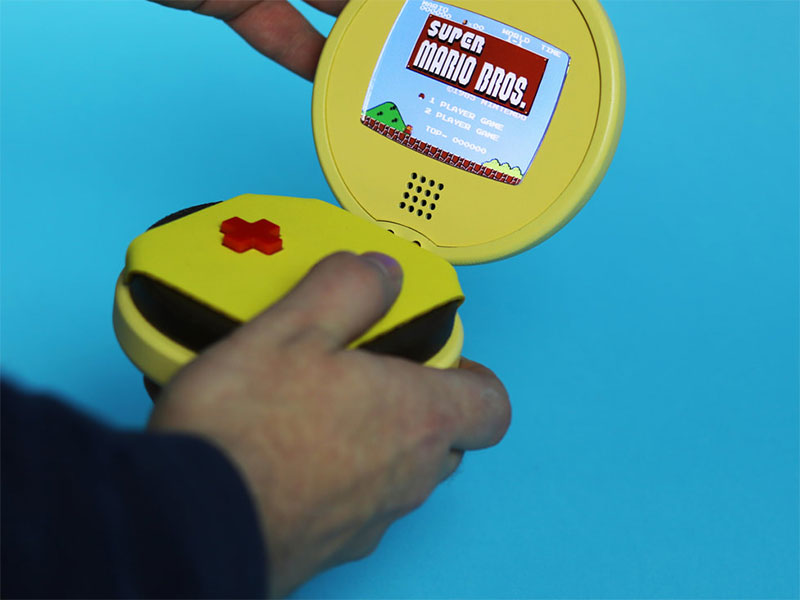 瑞典藝術家手工打造「 Game Burger Advance 」，復古任天堂老遊戲隨手玩 - 電腦王阿達