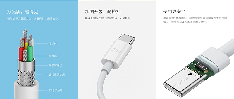 紫米 ZMI 推出 USB-C to C 轉 A 充電傳輸線,一線兩用支援 QC 、 PD 快充協議 - 電腦王阿達 紫米 ZMI 推出 USB-C to C 轉 A 充電傳輸線,一線兩用支援 QC 、 PD 快充協議 - 電腦王阿達