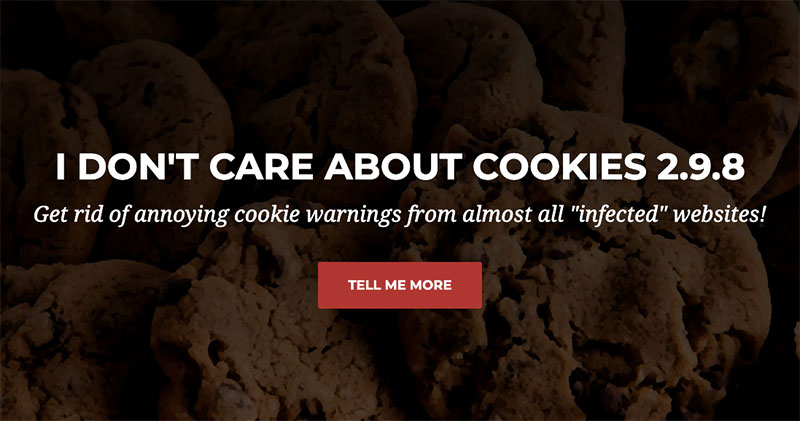 I don’t care about cookies I don’t care about cookies