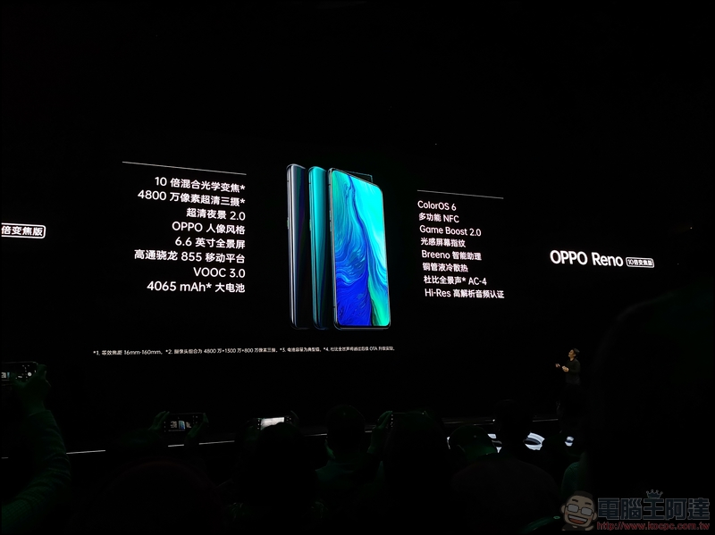 OPPO Reno 系列於上海正式發表，預計 4 月中下旬引進台灣市場 - 電腦王阿達