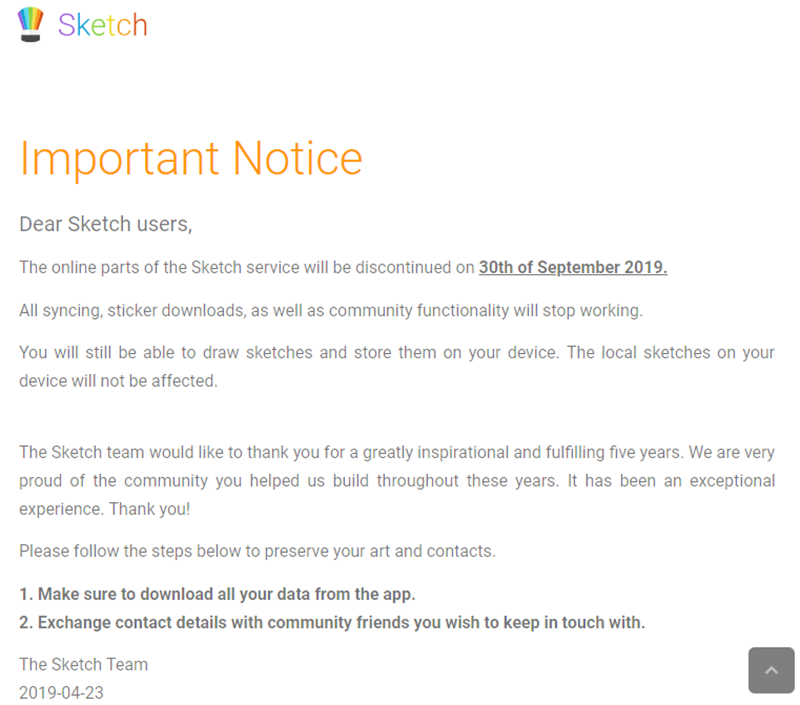 SONY 原廠繪圖應用 Sketch app 將於 9 月底停止服務 - 電腦王阿達 SONY 原廠繪圖應用 Sketch app 將於 9 月底停止服務 - 電腦王阿達