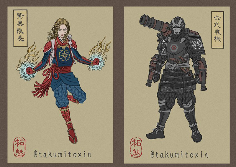 《復仇者聯盟:終局之戰》 日本浮世繪版本插畫,日式風格重新詮釋英雄角色(無雷) - 電腦王阿達 《復仇者聯盟:終局之戰》 日本浮世繪版本插畫,日式風格重新詮釋英雄角色(無雷) - 電腦王阿達