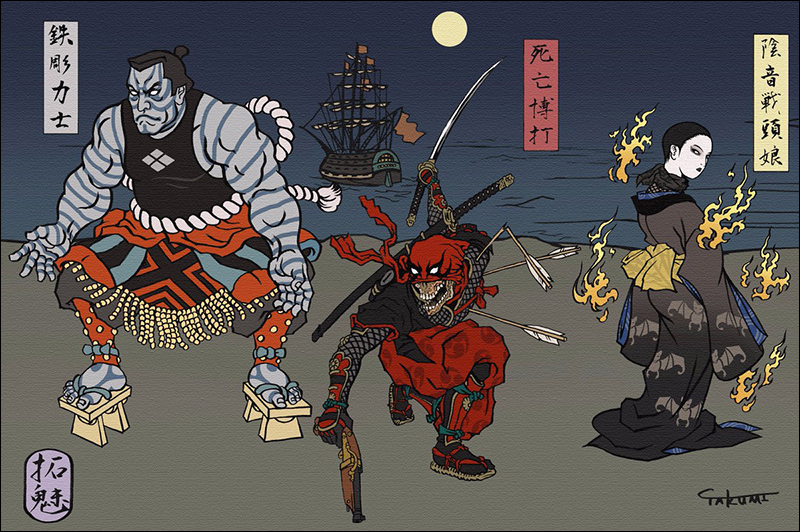 《復仇者聯盟:終局之戰》 日本浮世繪版本插畫,日式風格重新詮釋英雄角色(無雷) - 電腦王阿達 《復仇者聯盟:終局之戰》 日本浮世繪版本插畫,日式風格重新詮釋英雄角色(無雷) - 電腦王阿達