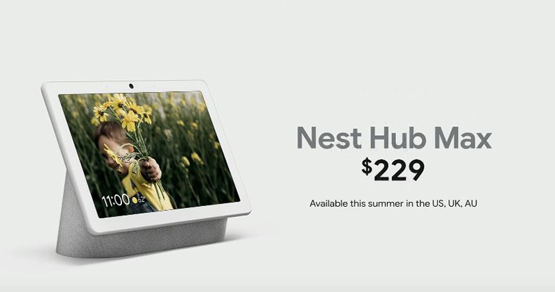 Google 推出更大螢幕帶鏡頭的 Nest Hub Max ，可用它進行視訊通話 - 電腦王阿達