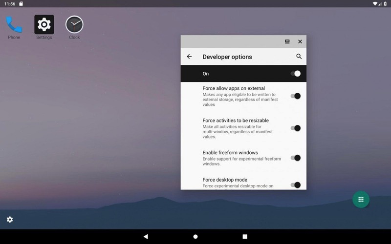 Android q desktop