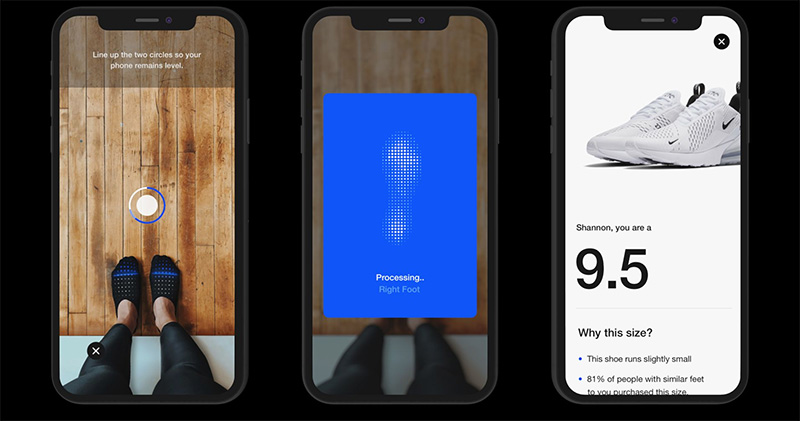 Nike 將把 AR 帶入官方商店,幫助消費者測量腳型尺寸 - 電腦王阿達 Nike 將把 AR 帶入官方商店,幫助消費者測量腳型尺寸 - 電腦王阿達