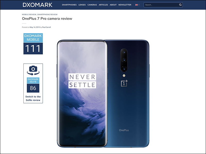 OnePlus 7 Pro 正式發表 :6.67吋A+級螢幕、48MP三鏡頭主相機 DxOMark 評分 111 分,前置升降鏡頭、高通 S855 處理器、最高12GB RAM、256GB ROM - 電腦王阿達 OnePlus 7 Pro 正式發表 :6.67吋A+級螢幕、48MP三鏡頭主相機 DxOMark 評分 111 分,前置升降鏡頭、高通 S855 處理器、最高12GB RAM、256GB ROM - 電腦王阿達