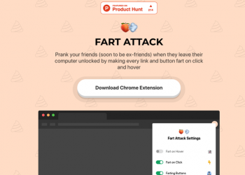 Fart Attack 會自動發出放屁聲的惡作劇 Chrome 擴充外掛 - 電腦王阿達